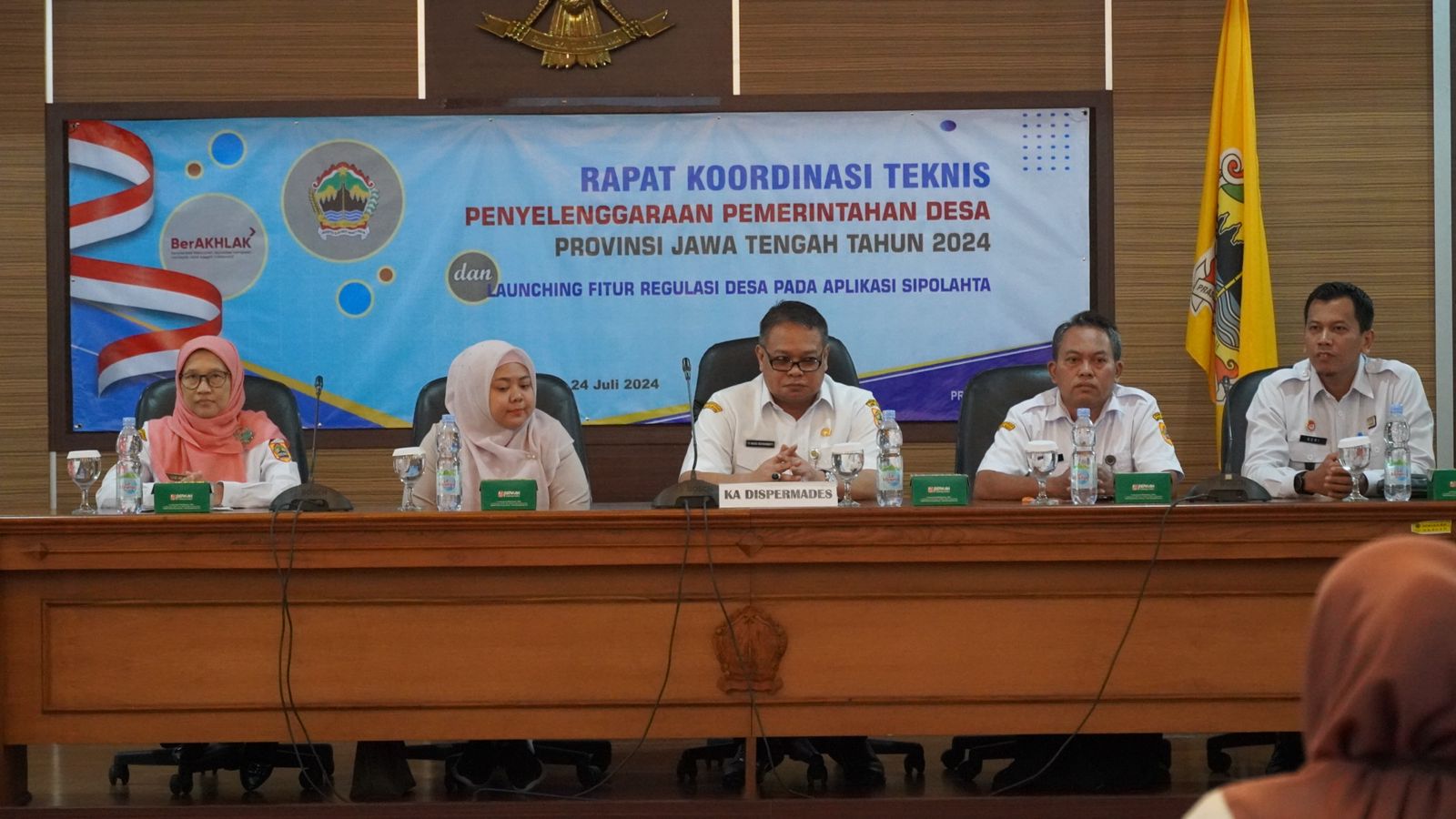 Rapat Koordinasi Teknis Penyelenggaraan Pemerintahan Desa Provinsi Jawa Tengah Tahun 2024 dan Launching Aplikasi SIPOLAHTA